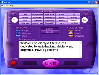 TalkAny : a free standalone program, on Windows